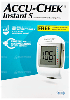 Accu Chek Instant S Blood Glucose Meter Kit 1 With 10 Test Strips Free Accu Chek Instant S Blood Glucose Meter Kit 1 With 10 Test Strips Free
