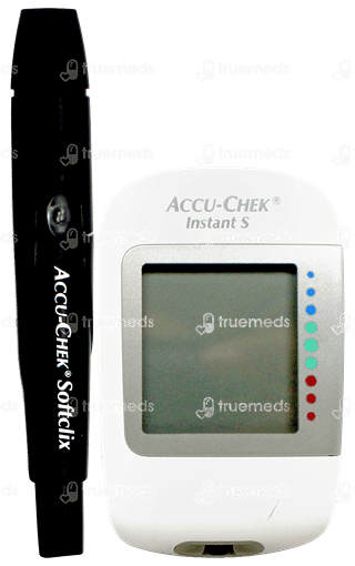 Accu Chek Instant S Blood Glucose Meter Kit 1 With 10 Test Strips Free