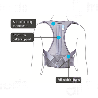 Vissco Posture Aid 0807 Grey Medium 1
