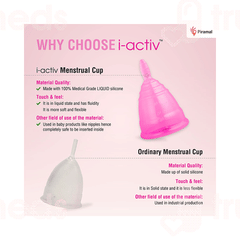 I Activ Menstrual Cup Large With Jute Bag 1