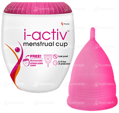 I Activ Menstrual Cup Medium With Jute Bag 1