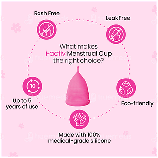 I Activ Menstrual Cup Medium With Jute Bag 1