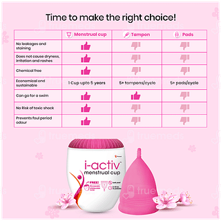 I Activ Menstrual Cup Small With Jute Bag 1