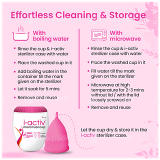 I Activ Menstrual Cup Small With Jute Bag 1