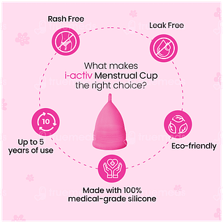 I Activ Menstrual Cup Small With Jute Bag 1