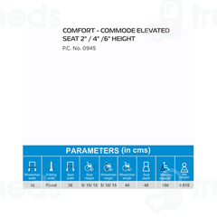 Vissco Pc No 0945 Invalid Commode Elevated Seat 2 Inch White 1 Vissco Pc No 0945 Invalid Commode Elevated Seat 2 Inch White 1