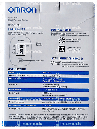 Omron Hem-7121 J Bp Monitor (bp Machine) 1