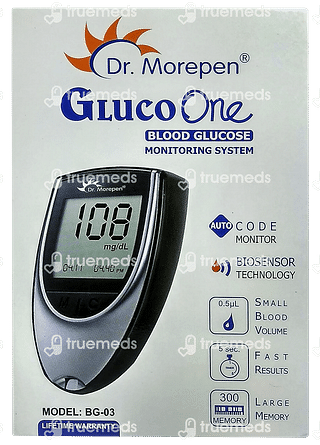 Dr Morepen Bg 03 Gluco One Blood Glucose Monitoring System 1