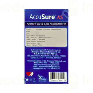 Accusure As Automatic Digital Blood Pressure Monitor 1