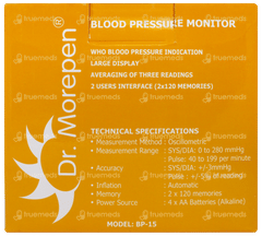 Dr Morepen Bp 15 Blood Pressure Monitor 1