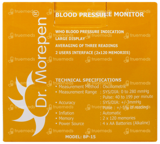 Dr Morepen Bp 15 Blood Pressure Monitor 1