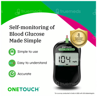 Onetouch Select Plus Simple Glucometer With 10 Strips Free Kit 1