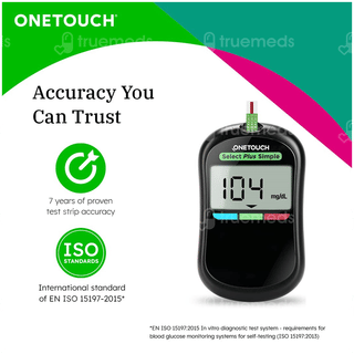 Onetouch Select Plus Simple Glucometer With 10 Strips Free Kit 1