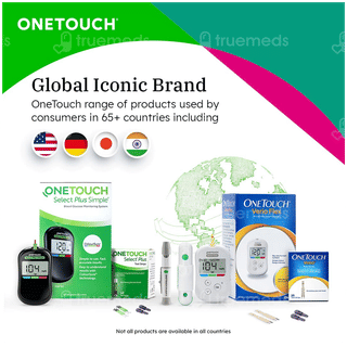 Onetouch Select Plus Simple Glucometer With 10 Strips Free Kit 1