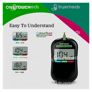 Onetouch Select Plus Simple 10 Stripes Free Glucometer Kit 1