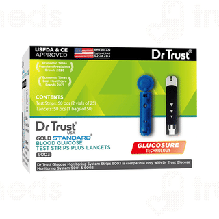Dr Trust Usa Gold Standard Glucometer 50 Test Strips Plus 50 Lancets 1