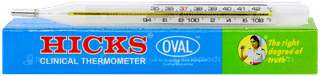Hicks Oval Clinical Thermometer 1