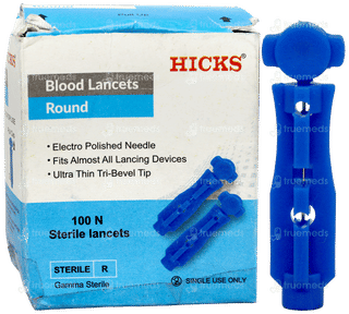 Hicks Round Blood Sterile Lancets 100