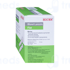 Hicks Flat Blood Sterile Lancets 100