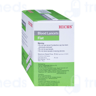 Hicks Flat Blood Sterile Lancets 100