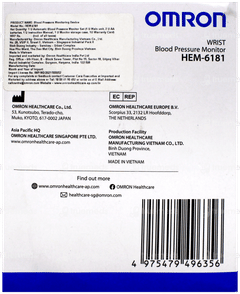 Omron Hem 6181 Wrist Blood Pressure Monitor 1