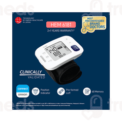 Omron Hem 6181 Wrist Blood Pressure Monitor 1