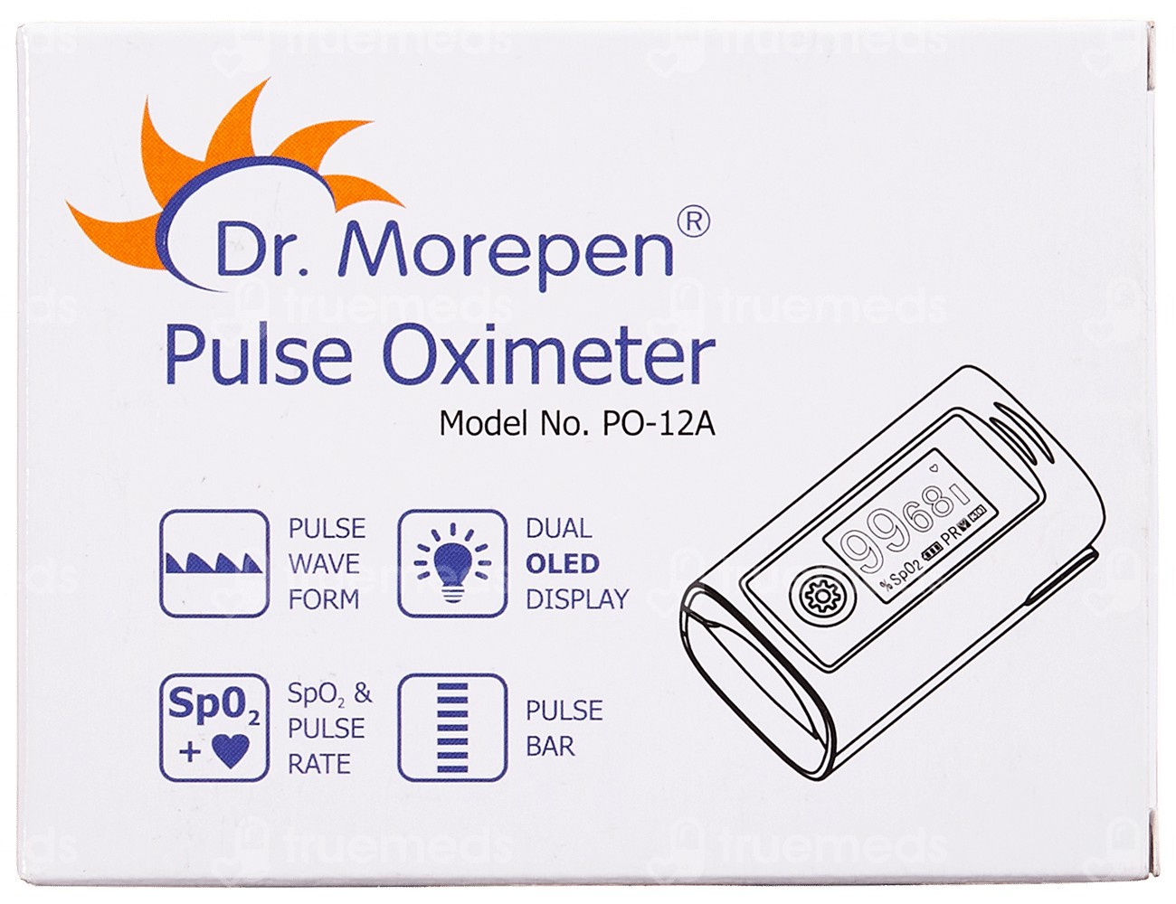 Dr Morepen Po 12A Black Pulse Oximeter 1