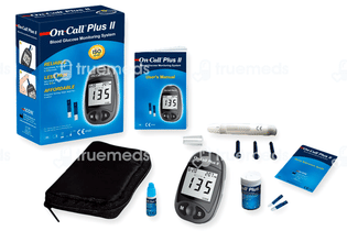 On Call Plus Glucometer Kit With 10 Free Strips From Acon Usa 1 - Uses ...