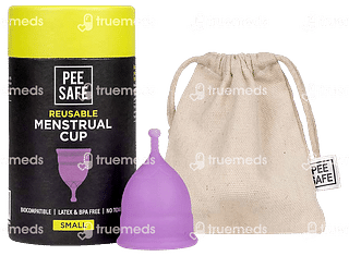 Pee Safe Reusable Menstrual Cup With Medical Grade Silcone For Women Small