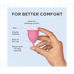 Pee Safe Reusable Menstrual Cup With Medical Grade Silcone For Women Large