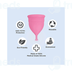 Pee Safe Reusable Menstrual Cup With Medical Grade Silcone For Women Large