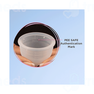 Pee Safe Reusable Menstrual Cup With Medical Grade Silcone For Women Large