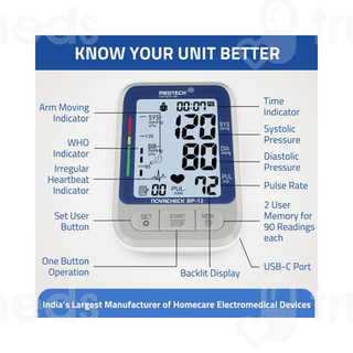 Medtech Bp 12 Novacheck With Backlight Bp Monitor 1