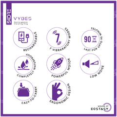 Skore Vybes Rechargeable Vibrating Ring For Him & Her 1