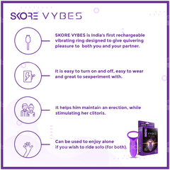Skore Vybes Rechargeable Vibrating Ring For Him & Her 1