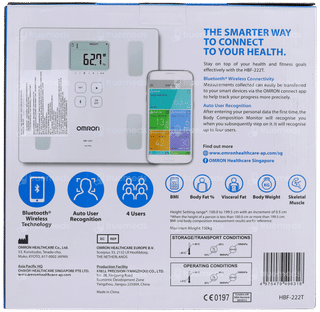 Omron Hbf 222t Bluetooth Body Composition Monitor 1