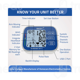 Medtech Bp 11 Novacheck With Backlight Bp Monitor 1