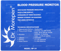 Dr Morepen Bp 14 Blood Pressure Monitor 1