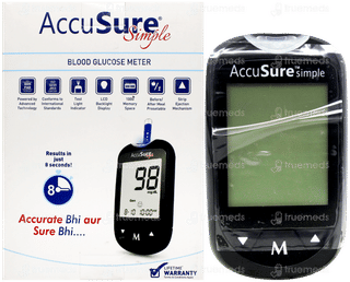 Accusure Simple Blood Glucose Monitoring System 1
