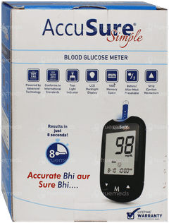Accusure Simple Blood Glucose Monitoring System 1