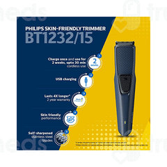 Philips Bt1232/15 Skin Friendly Beard Trimmer For Men 1 Philips Bt1232/15 Skin Friendly Beard Trimmer For Men 1