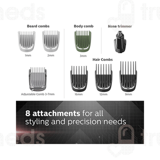 Philips Mg3710/65 9 In 1 Multi Grooming Kit Black 1