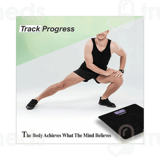 Healthgenie 3378 Brushed Black Electronic Digital Weighing Machine 1