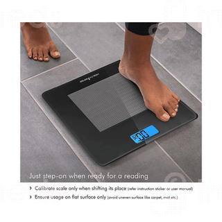 Healthsense Dura Glass Ps 115 Black Digital Weighing Machine 1