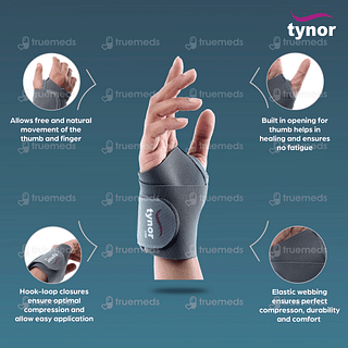 Tynor E 06 Wrist Brace With Thumb One Size Fits All Universal 1