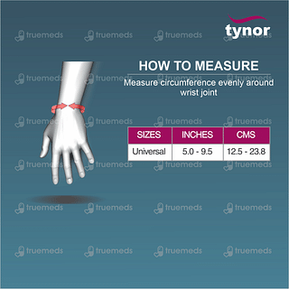 Tynor E 06 Wrist Brace With Thumb One Size Fits All Universal 1