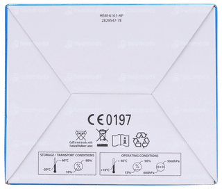 Omron Hem 6161 White Fully Automatic Wrist Blood Pressure Monitor Machine 1