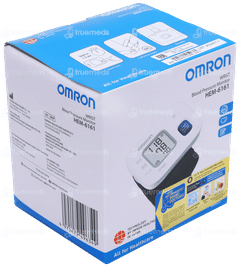 Omron Hem 6161 White Fully Automatic Wrist Blood Pressure Monitor Machine 1