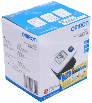 Omron Hem 6161 White Fully Automatic Wrist Blood Pressure Monitor Machine 1