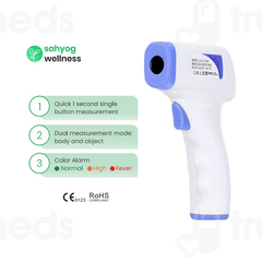 Sahyog Wellness 2306 Multi Function Non Contact Body And Object Infra Red Thermometer 1